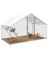 Gallinero Acero Galvanizado 300x200x195cm (6m2) escalera