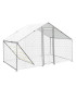 Gallinero Acero Galvanizado 300x200x195cm (6m2) escalera