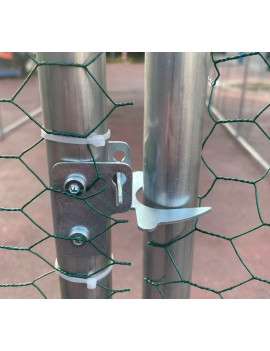 Gallinero Acero Galvanizado 300x200x195cm (6m2) escalera