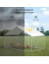 Gallinero Acero Galvanizado 400x300x195cm (12m2)