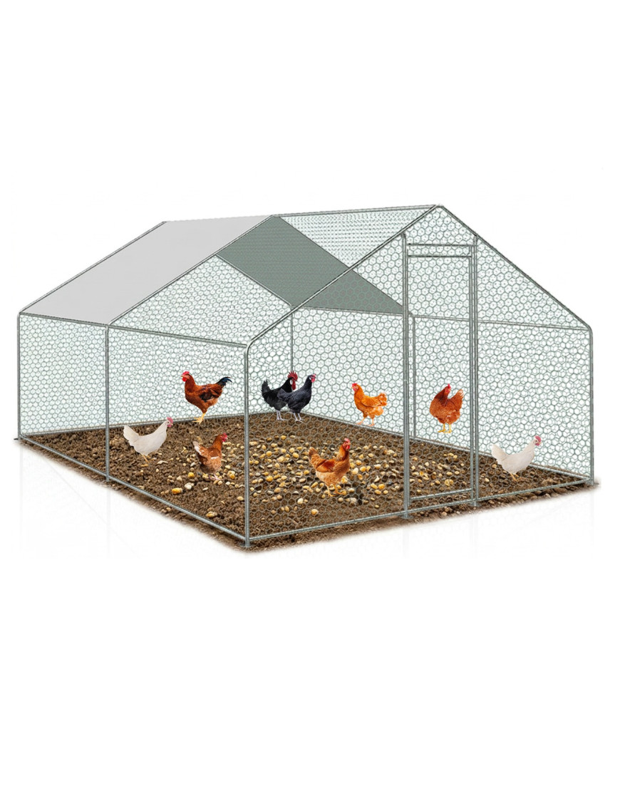 Gallinero Acero Galvanizado 400x300x195cm (12m2)