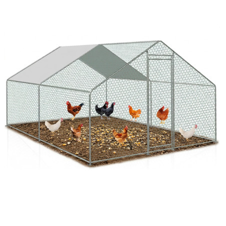 Gallinero Acero Galvanizado 400x300x195cm (12m2)
