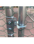 Gallinero Acero Galvanizado 400x300x195cm (12m2) escalera y doble techo