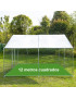 Gallinero Acero Galvanizado 400x300x195cm (12m2) escalera y doble techo
