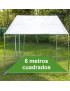 Gallinero Acero Galvanizado 300x200x195cm (6m2) escalera