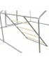 Gallinero Acero Galvanizado 400x300x195cm (12m2) escalera y doble techo