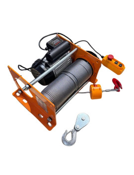 Winche Tecle 1000kg piola acero 100 mts G-Force con Polea
