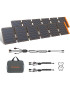 Pack FlexSolar Panel Solar Cargador Plegable de 60W x 2 USB-A USB-C y DC 20-28V Portátil de Emergencia Monocristalino