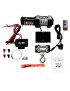 Winche Gorilla Force 3.500 libras 12v piola acero control remoto manual e inalámbrico