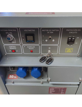 Generador Diesel 15KVA Cerrado 220v Monofásico 2 Cilindros en V con Ruedas Otaru