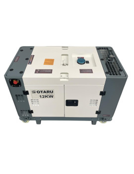 Generador Diesel 15KVA Cerrado 220v Monofásico 2 Cilindros en V con Ruedas Otaru