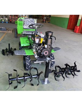 Motocultivador Ultra Diesel 4WD 15 Hp 532cc Otaru incluye Carro Trailer