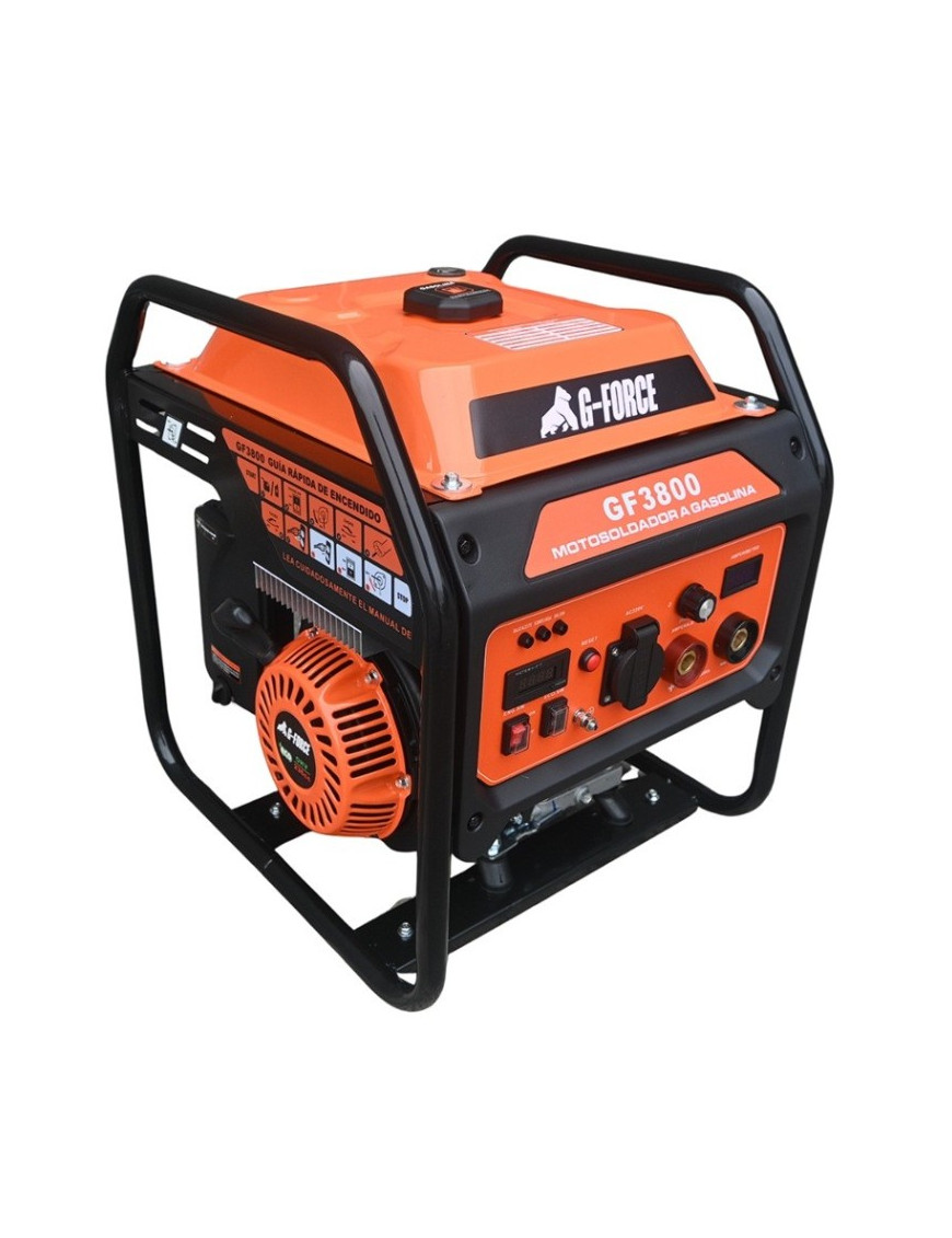 Motosoldador Generador Inverter Open Gasolina 3800w G-Force Encendido Manual