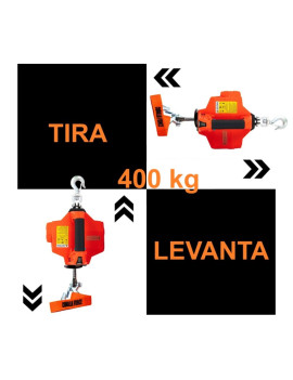 Grúa Giratoria 400KG Extensible G-Force Winche portátil con batería litio (piola sintética)