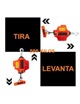 G-Force 500 Winche portátil con batería litio bloqueo & desbloqueo (piola sintética 12mts)