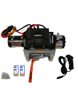 Pack Gruero Winche 12.000 libras 12v + BASE + GANCHOS J G80