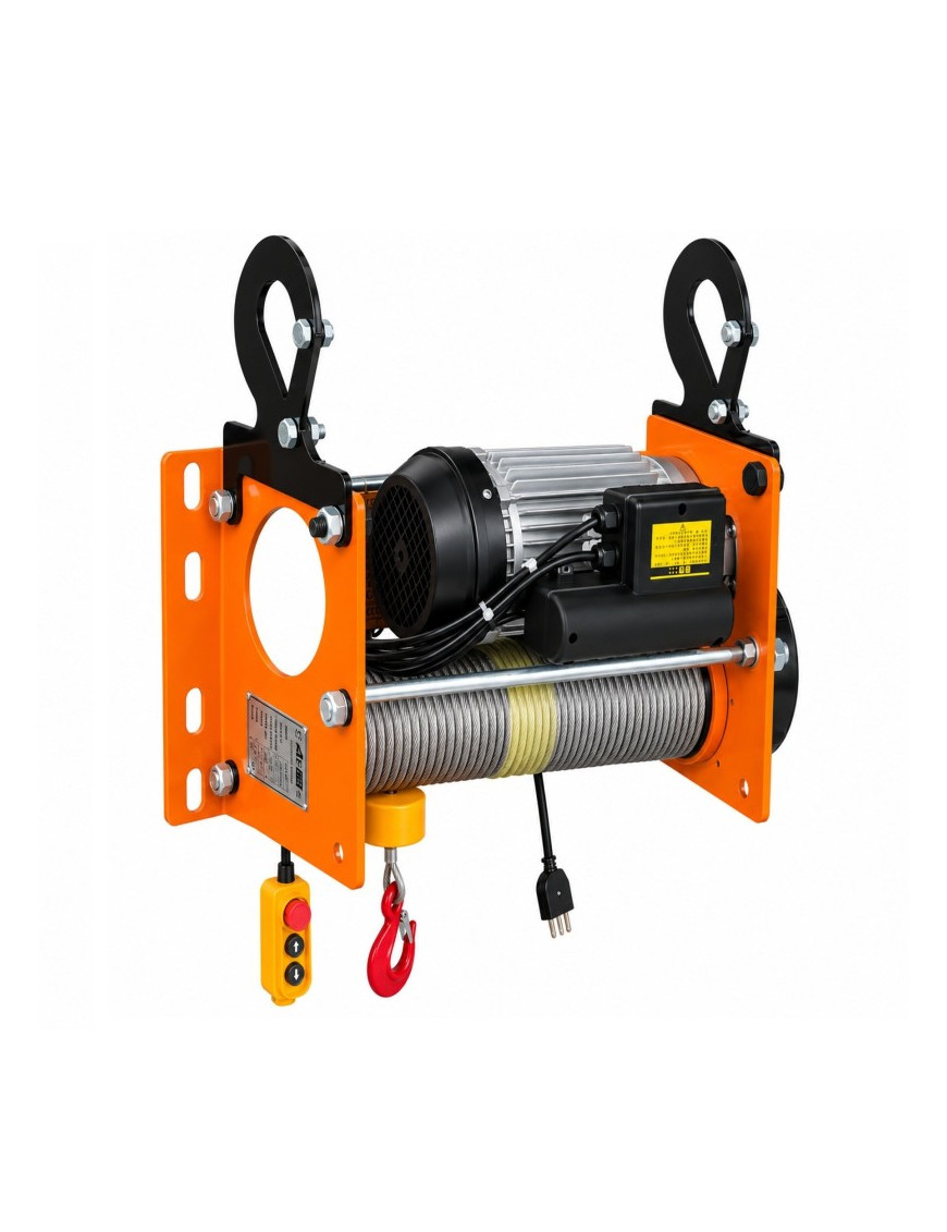 Winche Tecle 1000kg piola acero 100 mts G-Force con Gancho y Polea